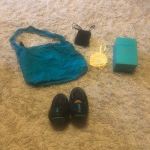 Tieks -Navy leather -sz8